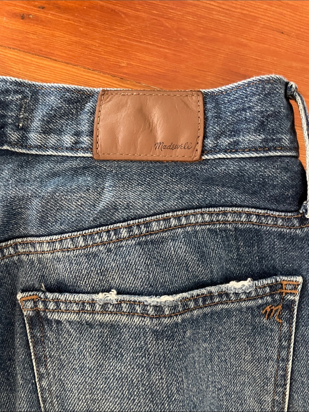 Madewell Blue Straight-Leg Jeans - Picture 4 of 5